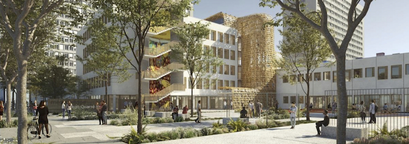 Médiathèque Jean Quarré © APM architecture et associé